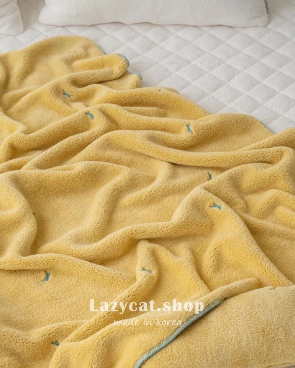 【韓國毛毯】撞色蝴蝶結毛毯🎀