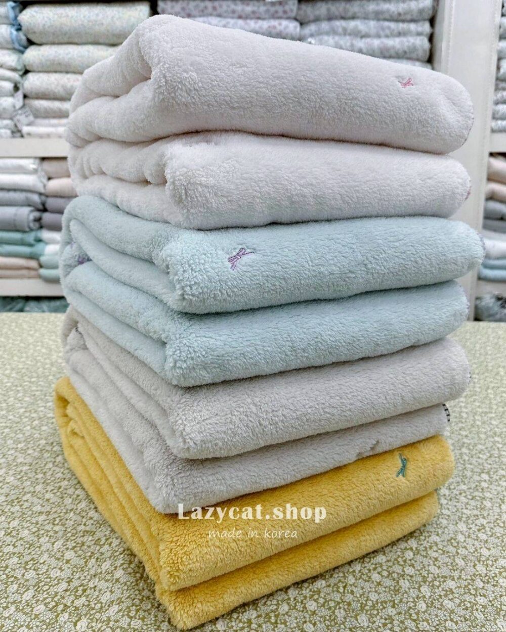 【韓國毛毯】撞色蝴蝶結毛毯🎀