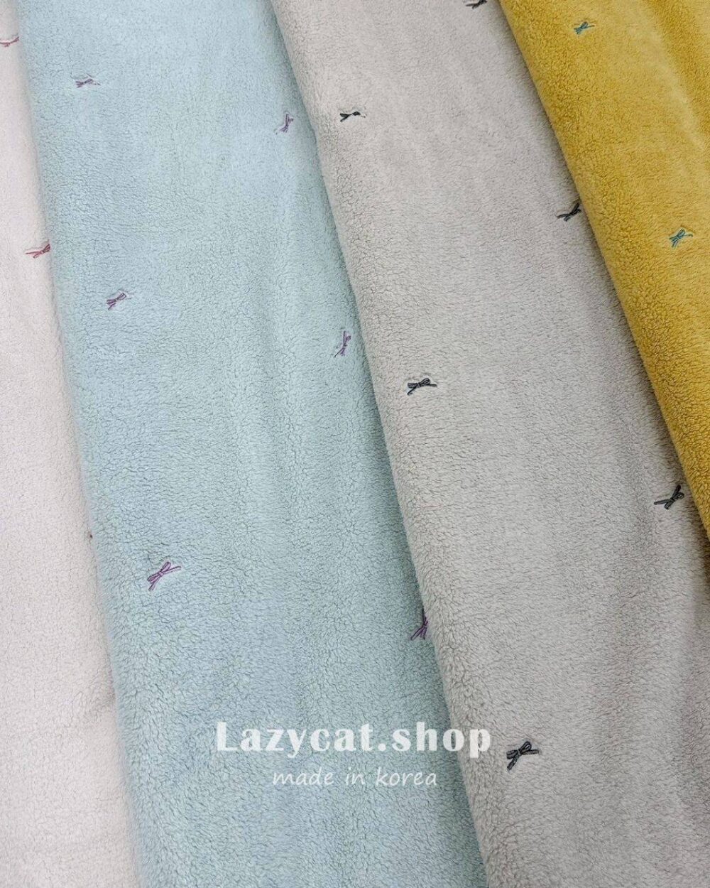 【韓國毛毯】撞色蝴蝶結毛毯🎀