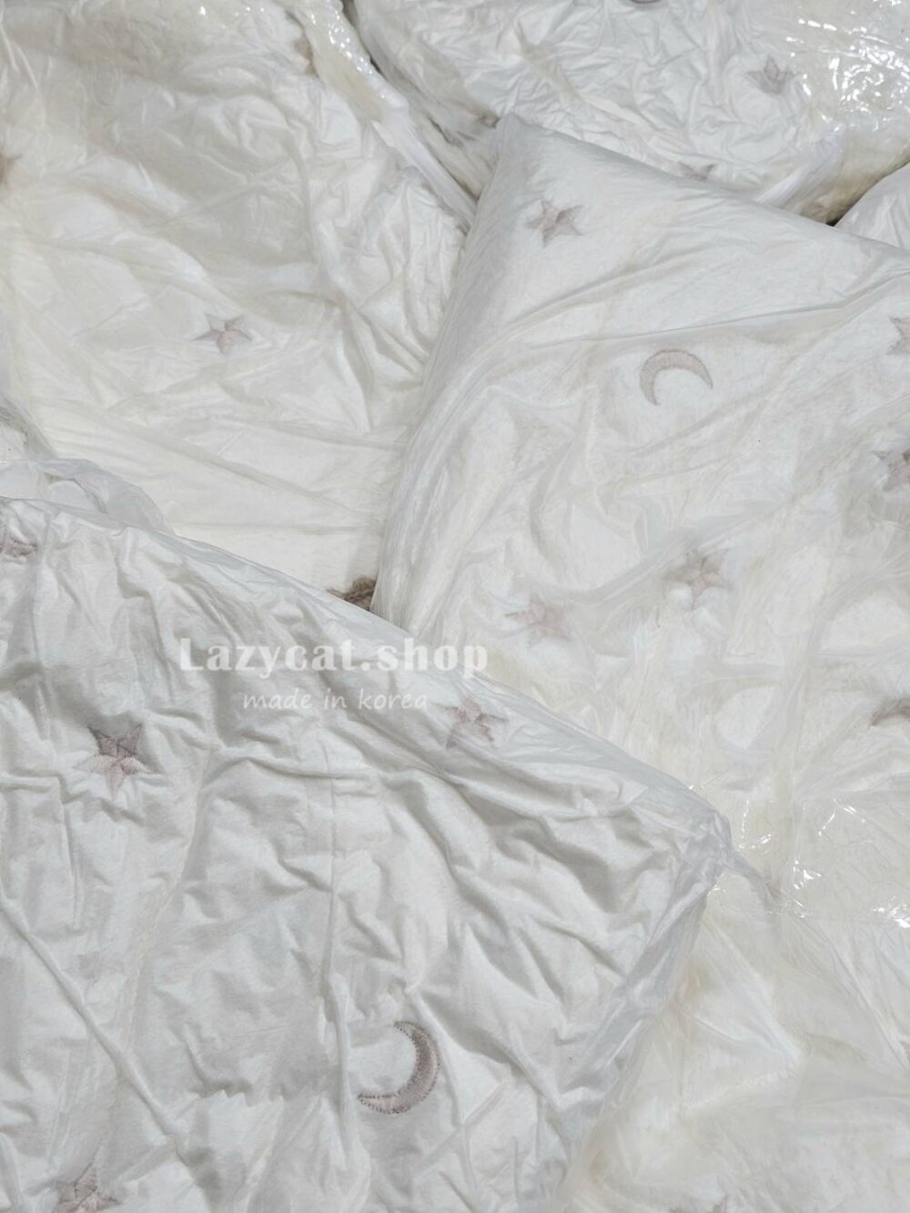 (現貨)【韓國毛毯】正韓🇰🇷刺繡星星月亮毛毯🌙