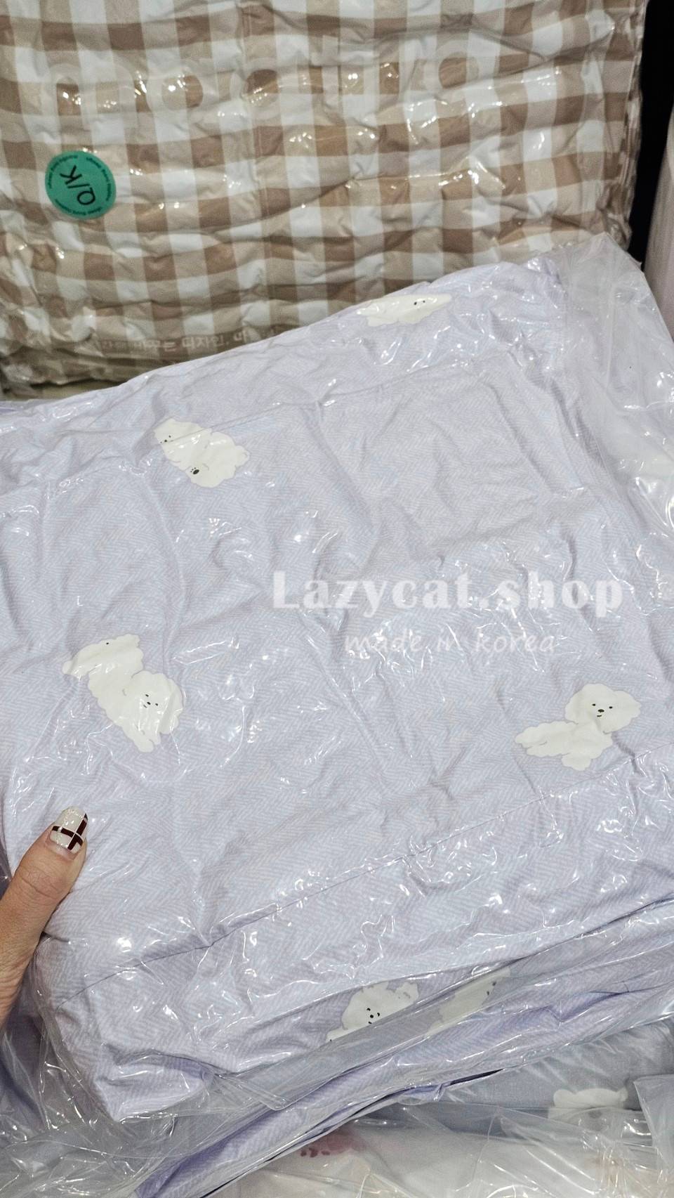 LINE_NOTE_251214_12 【韓國冬被】正韓🇰🇷慵懶比熊毛絨 雙材質冬被