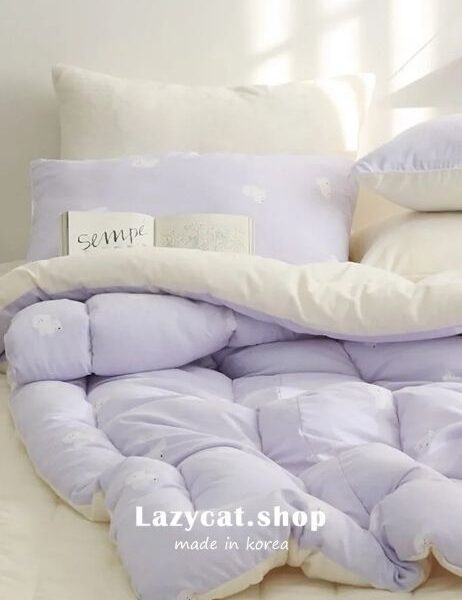 【韓國冬被】正韓🇰🇷慵懶比熊毛絨 雙材質冬被