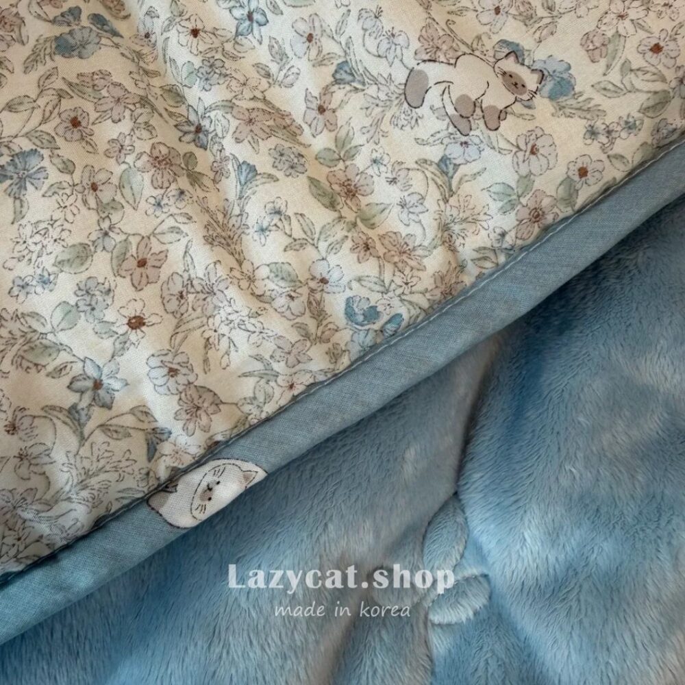 漫步小花貓💐雙材質冬被 (4) 【韓國冬被】正韓🇰🇷漫步小花貓 雙材質冬被