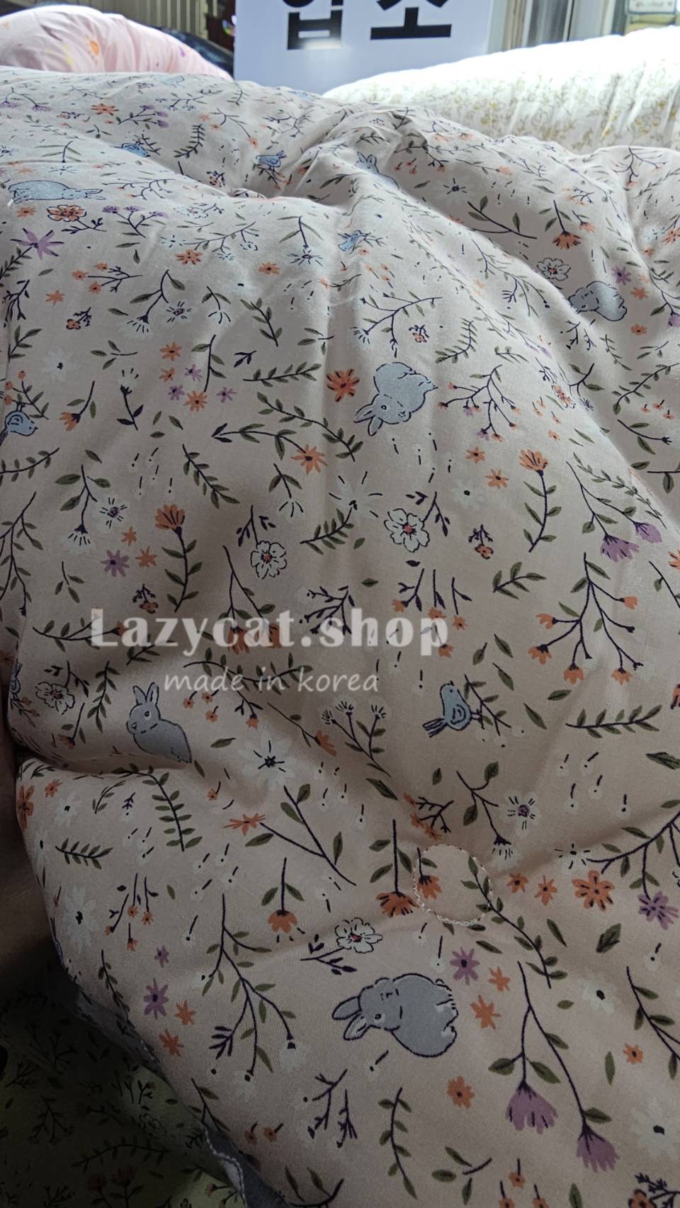 (預購)【韓國四季被】正韓🇰🇷兔子花花 薄款四季被