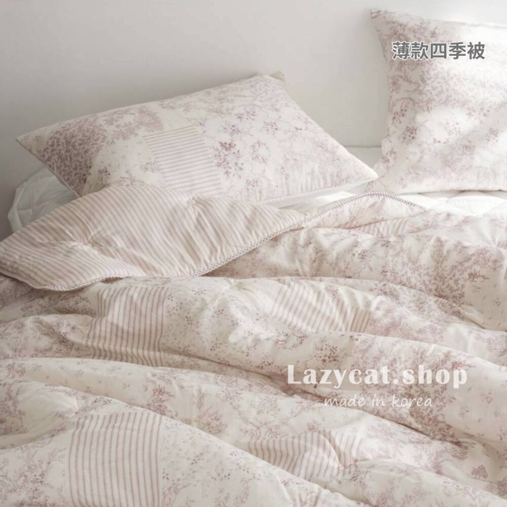 18434436 (16) (預購)【韓國四季被】正韓🇰🇷優雅條紋法式 薄款/厚款四季被