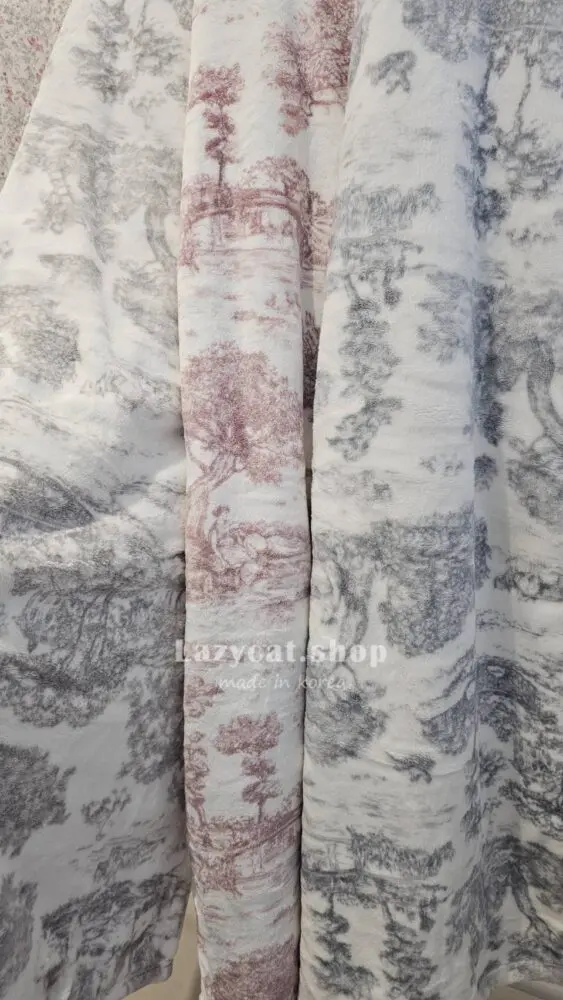(預購)【韓國毛毯】正韓🇰🇷法式水墨 毛毯🖤