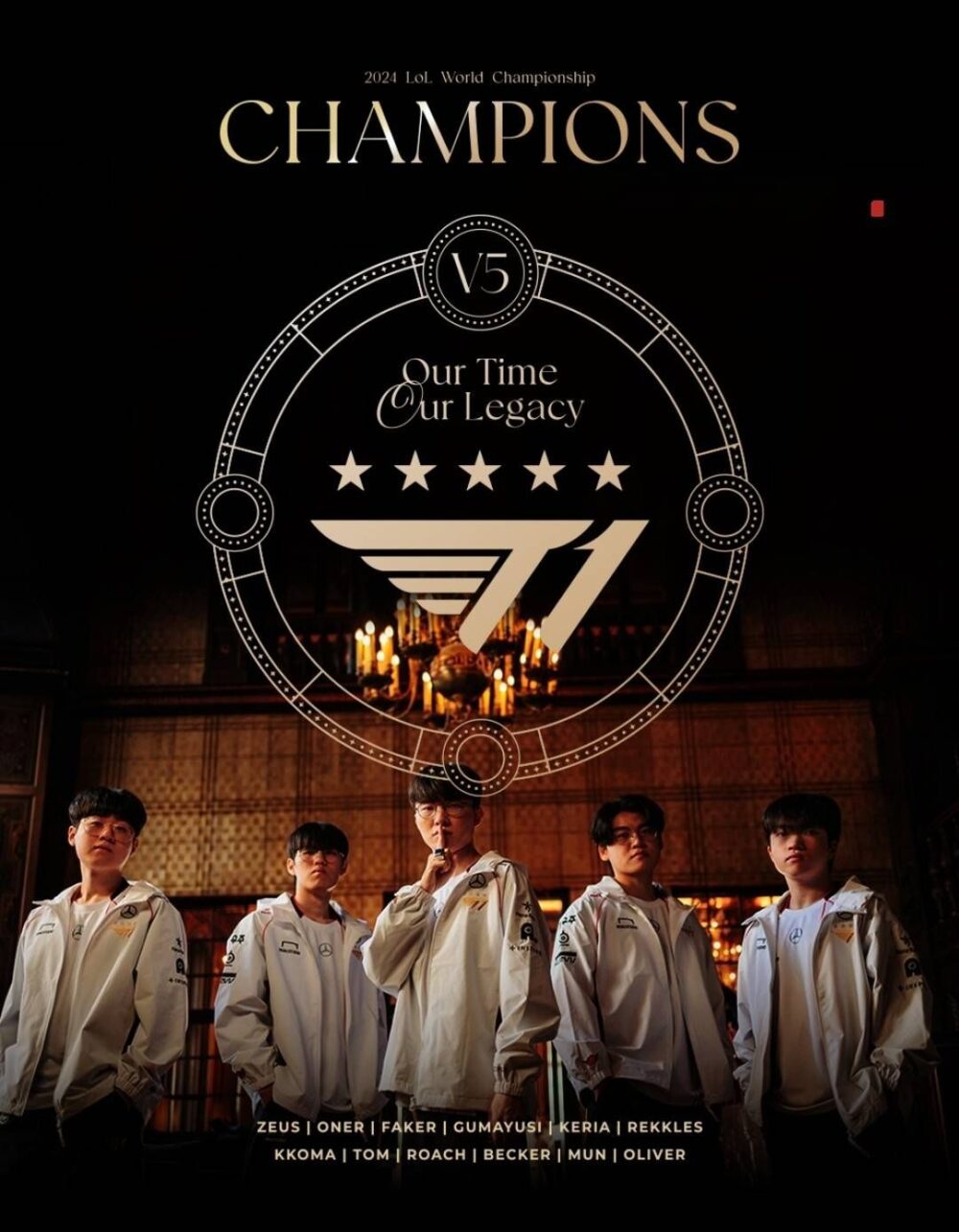 (絕版現貨)⭐韓國T1五星週邊冠軍紀念周邊⭐