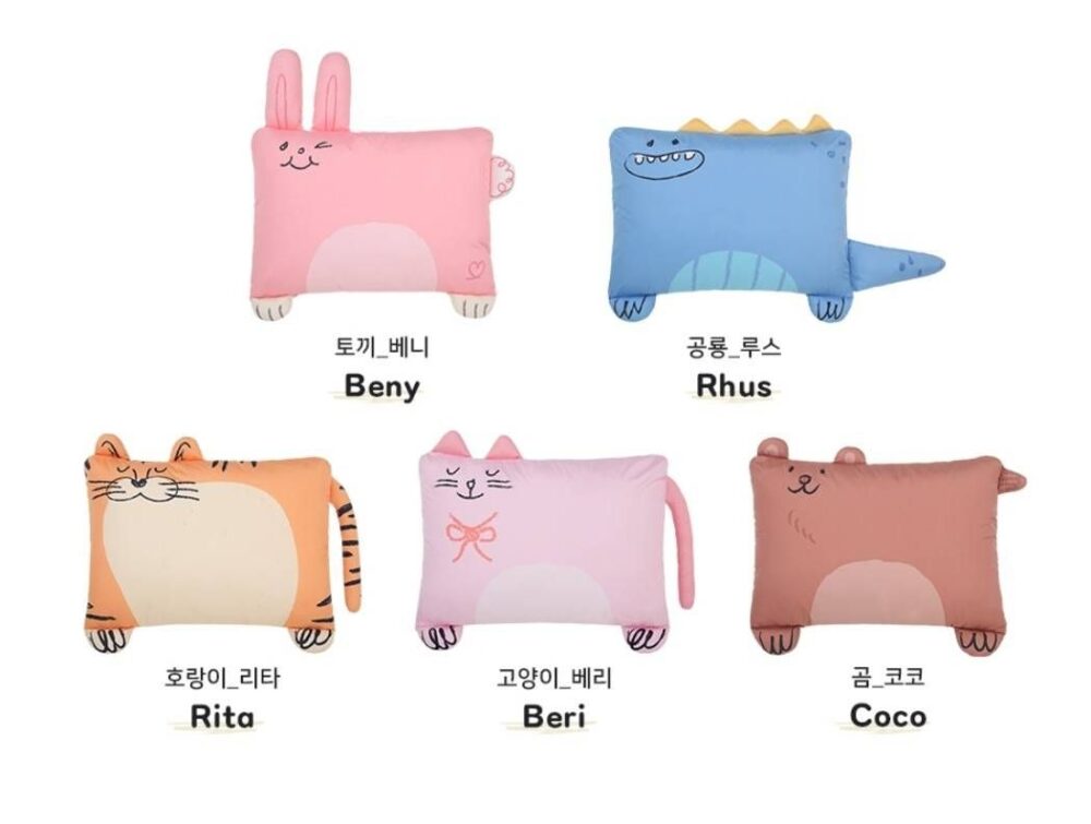 (現貨)正韓🇰🇷韓國熱銷品牌Aribebe動物造型大枕頭 M2抗塵螨枕頭