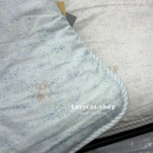 3 (預購)【韓國四季被】正韓🇰🇷開心柯基小花 四季被(只有單人)