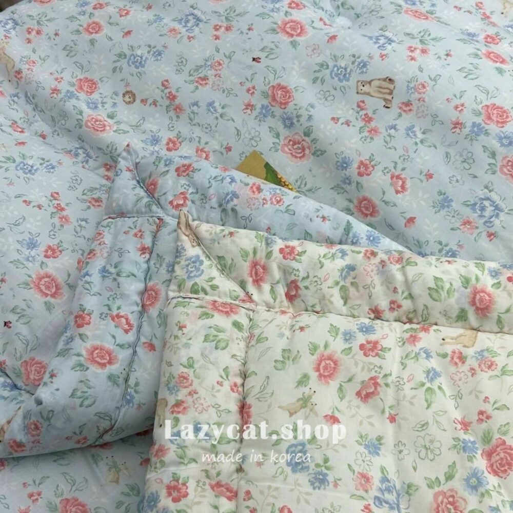 482193 (3) (預購)【韓國四季被】正韓🇰🇷小動物玫瑰園🌹四季被
