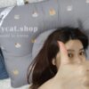 (預購)【韓國枕頭】正韓🇰🇷韓國好評🇰🇷貓咪印花三秒枕 抗蟎枕頭(只有大顆)