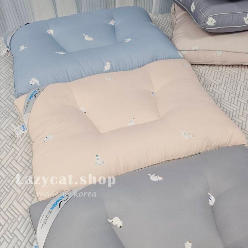 (預購)【韓國枕頭】正韓🇰🇷韓國好評🇰🇷新款✨️慵懶小白貓 抗蟎枕頭(只有大顆)