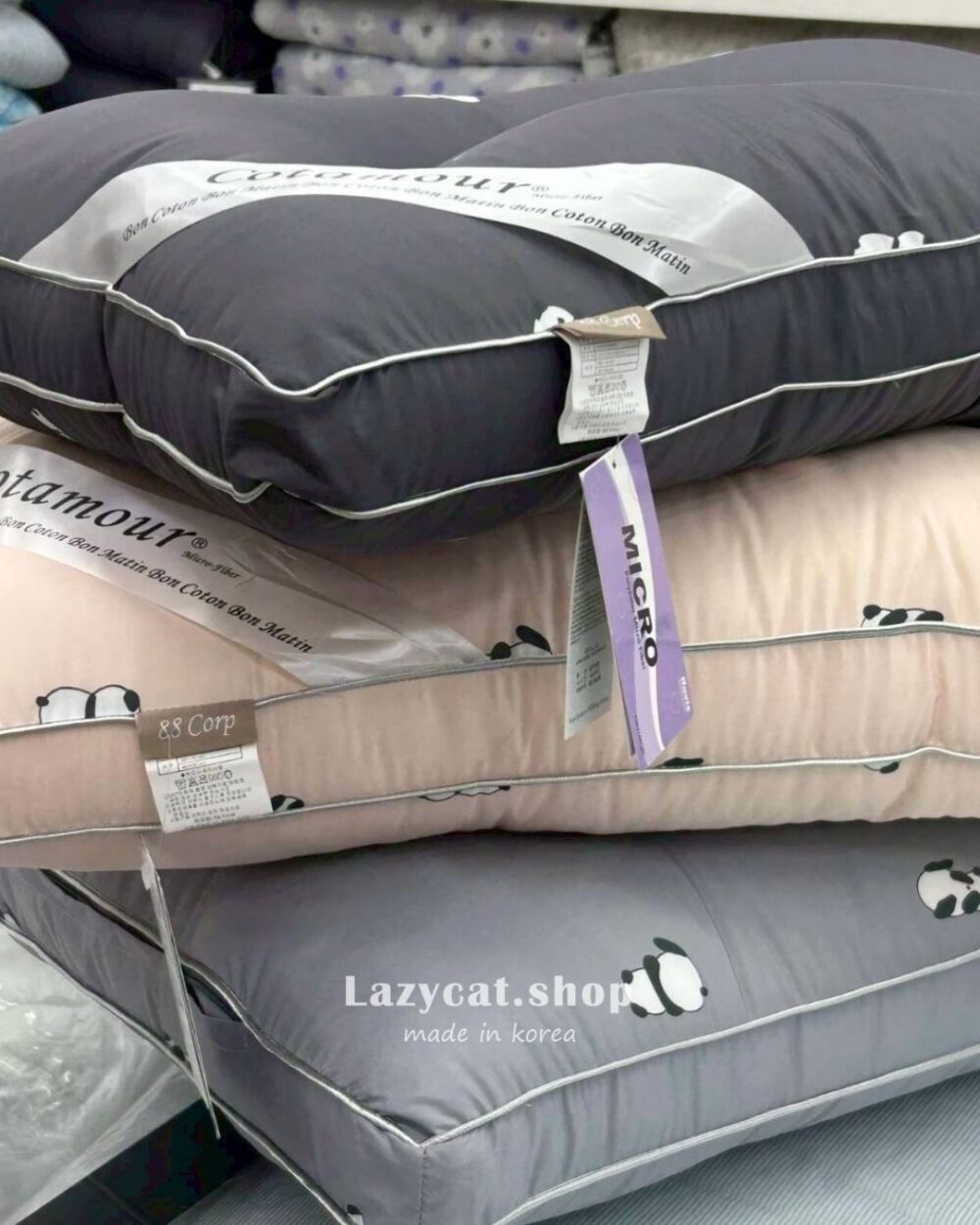 (預購)【韓國枕頭】正韓🇰🇷韓國好評🇰🇷新款✨️翻滾小熊貓 抗蟎枕頭