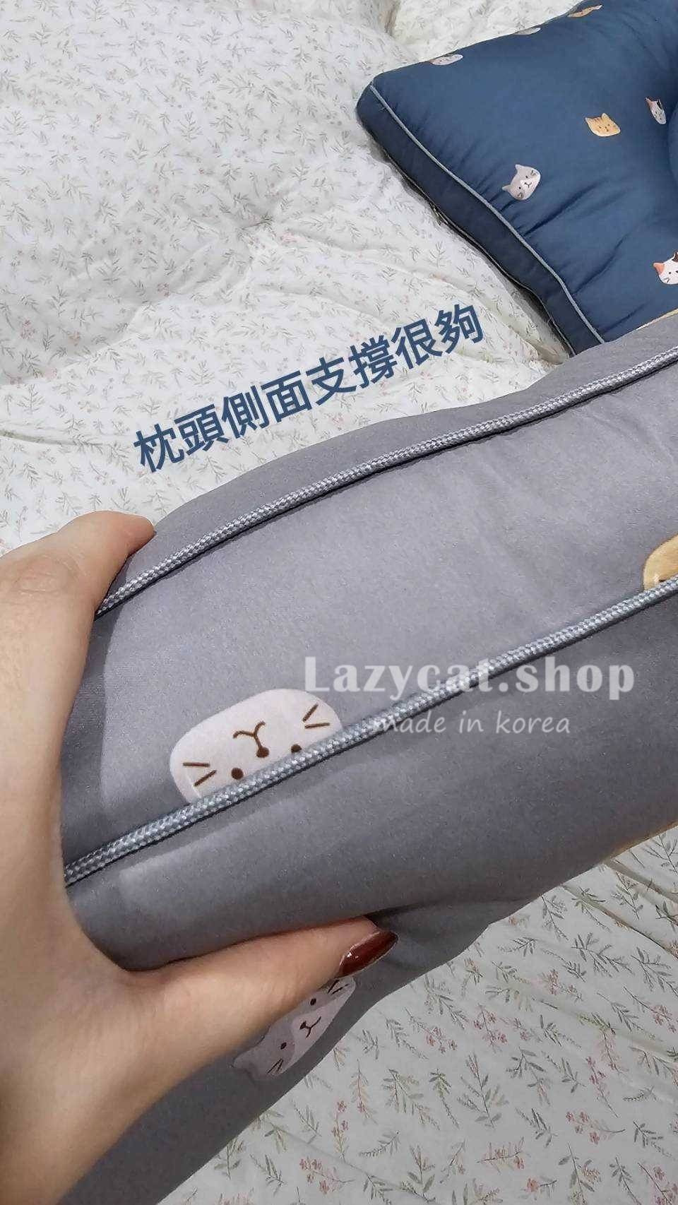 (預購)【韓國枕頭】正韓🇰🇷韓國好評🇰🇷貓咪印花三秒枕 抗蟎枕頭(只有大顆)