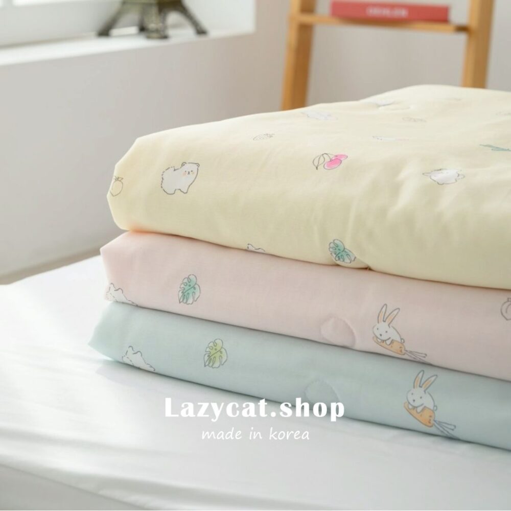 (現貨)【韓國涼被】粉彩小動物🧊涼被 -7度涼被