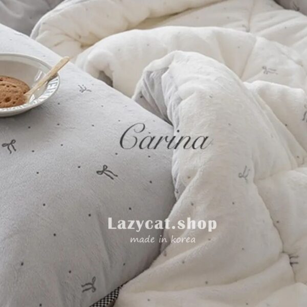 S1 (預購)【韓國冬被】正韓🇰🇷點點蝴蝶結毛絨🌡️毛絨冬被