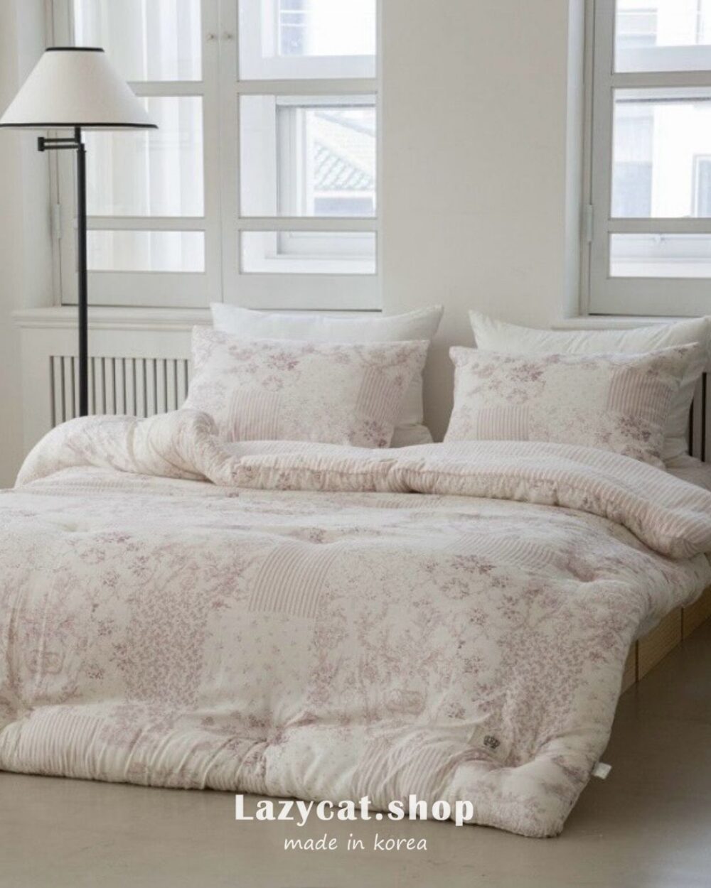 冬被-優雅條文法式 (2) (預購)【韓國冬被】正韓🇰🇷優雅條紋法式 雙材質冬被