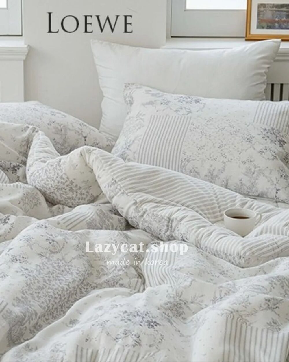 冬被 優雅條文法式 (2) (預購)【韓國冬被】正韓🇰🇷優雅條紋法式 雙材質冬被