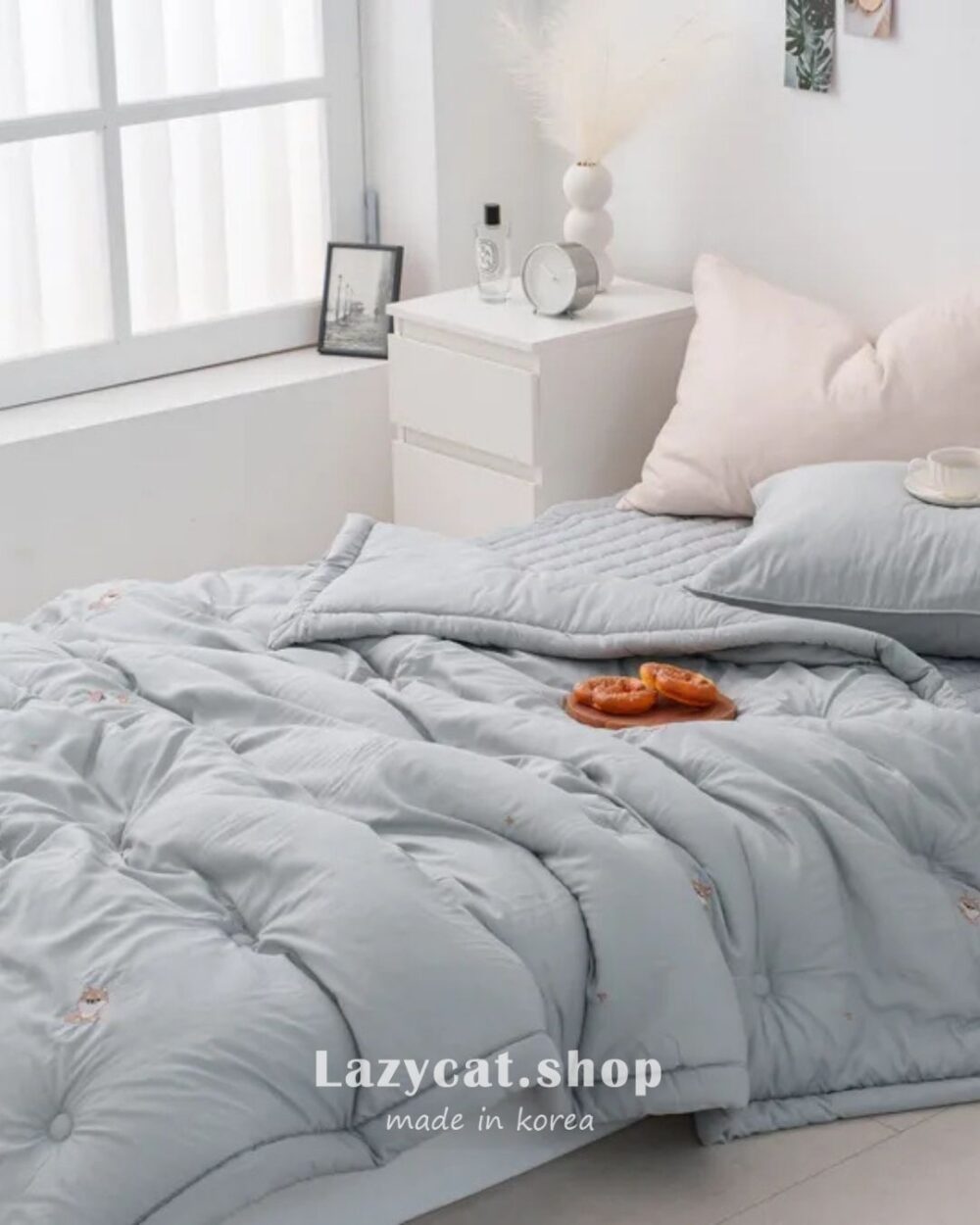 刺繡微笑柴犬-四季被 (10) (預購)【韓國四季被】正韓🇰🇷刺繡微笑柴犬 中厚款四季被🐶