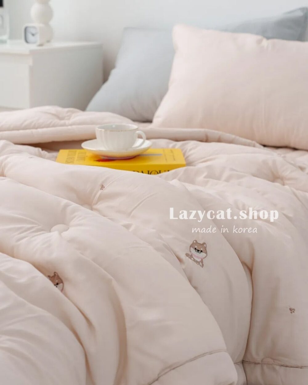 刺繡微笑柴犬-四季被 (2) (預購)【韓國四季被】正韓🇰🇷刺繡微笑柴犬 中厚款四季被🐶