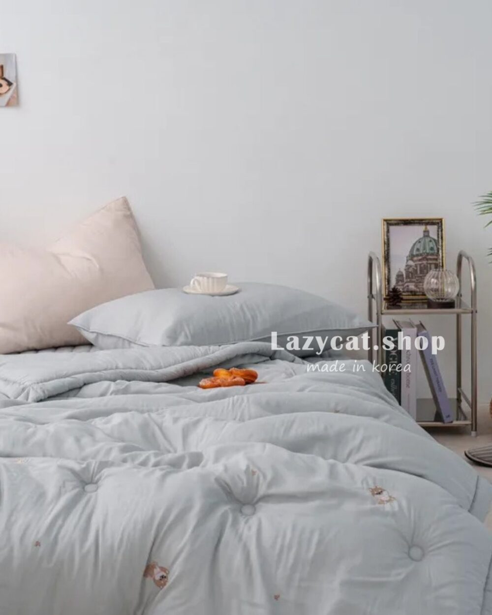 刺繡微笑柴犬-四季被 (4) (預購)【韓國四季被】正韓🇰🇷刺繡微笑柴犬 中厚款四季被🐶