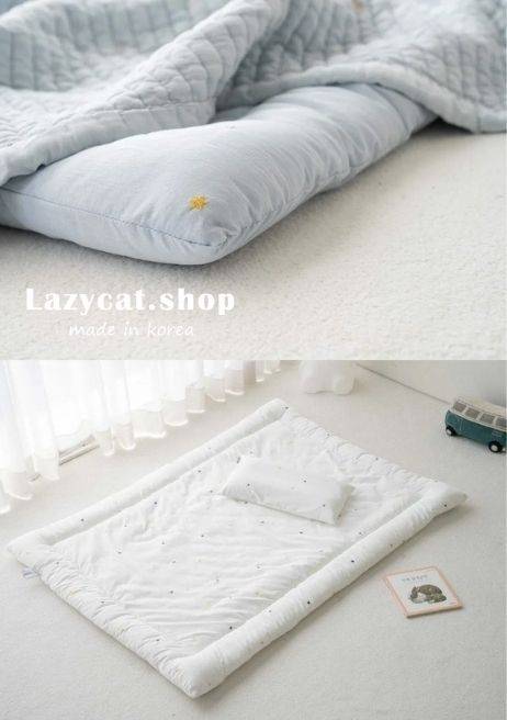 刺繡星星兒童睡袋 (4) (預購)【兒童睡袋】正韓🇰🇷棉被家 刺繡星星 兒童睡袋 5件組