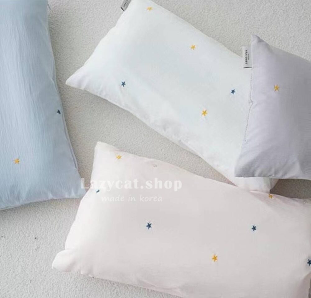 刺繡星星兒童睡袋 (7) (預購)【兒童睡袋】正韓🇰🇷棉被家 刺繡星星 兒童睡袋 5件組