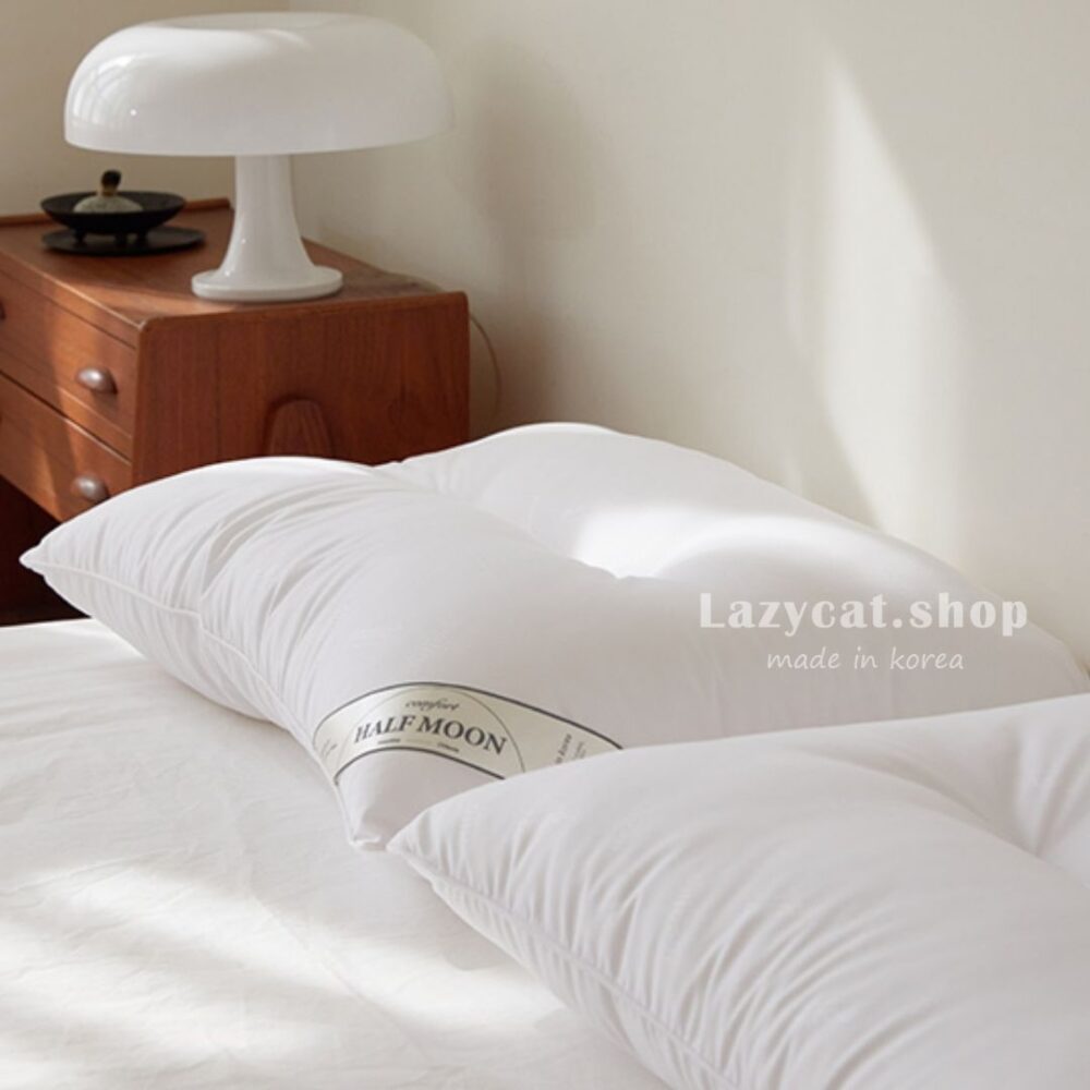 完美半月C曲線工學枕頭 銀標 HUVIS棉花 (8) (預購)【韓國枕頭】正韓🇰🇷韓國maatila完美半月C曲線工學枕頭 銀標 HUVIS棉花