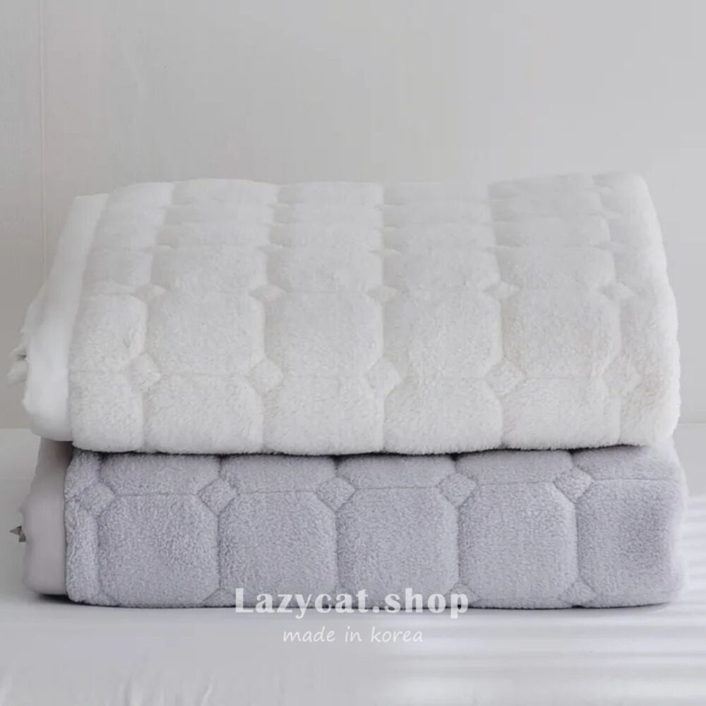 小蝴蝶結羊羔毛 雙材質冬被 (12) (預購)【韓國冬被】正韓🇰🇷小蝴蝶結羊羔毛 雙材質冬被🎀(只有單人)