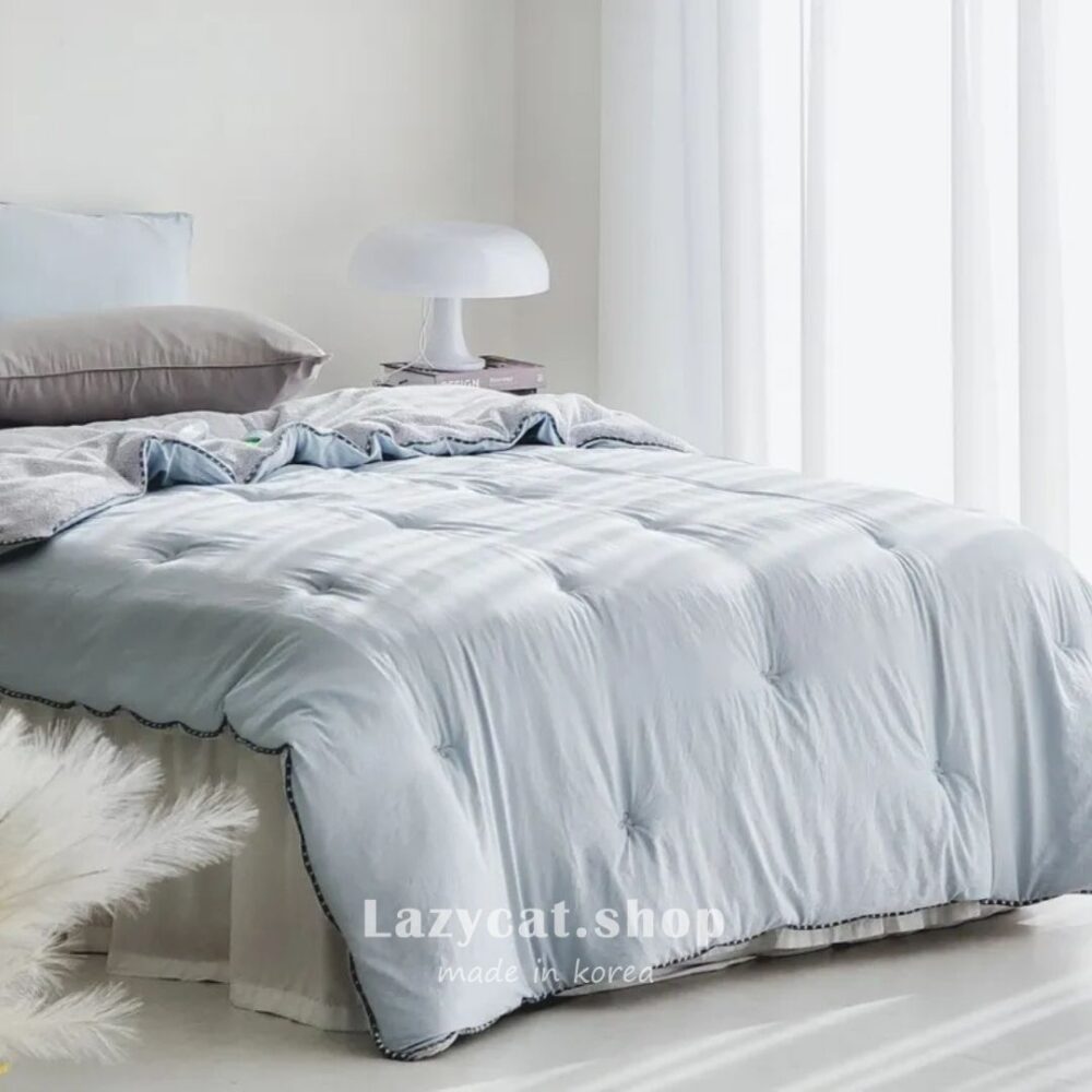 小蝴蝶結羊羔毛 雙材質冬被 (6) (預購)【韓國冬被】正韓🇰🇷小蝴蝶結羊羔毛 雙材質冬被🎀(只有單人)