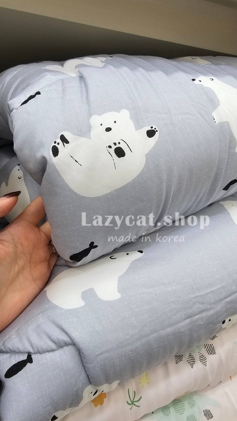 捕魚北極熊四季被 (1) (預購)【韓國四季被】正韓🇰🇷捕魚北極熊 薄款/厚款四季被🐻❄️