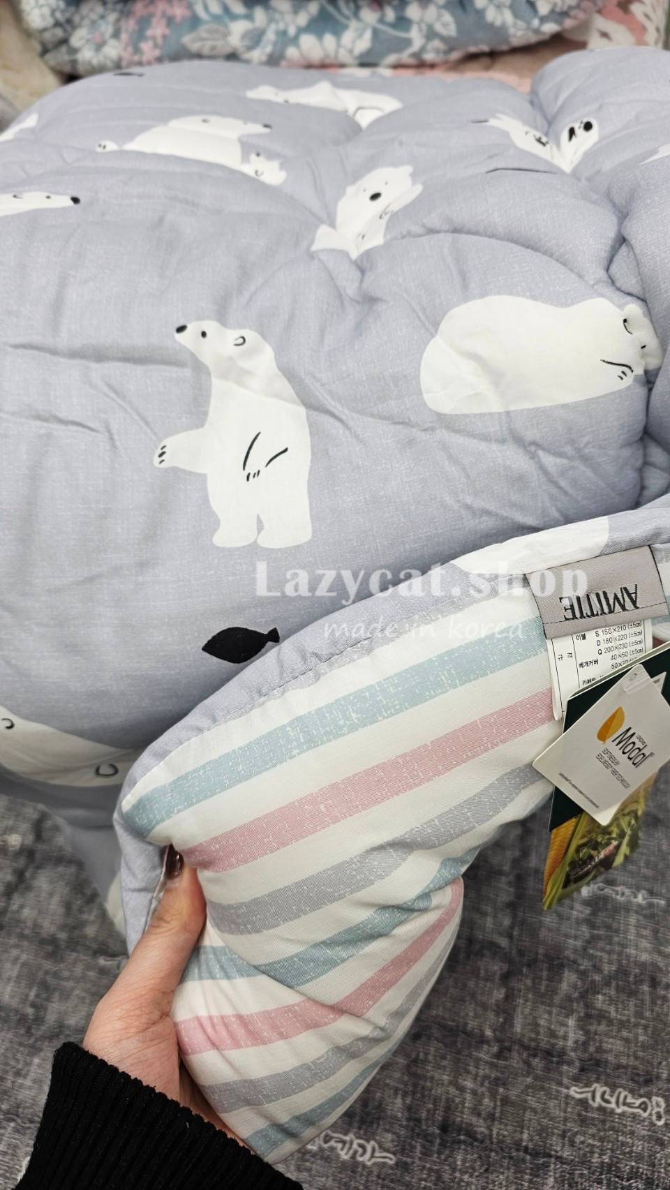 捕魚北極熊四季被 (3) (預購)【韓國四季被】正韓🇰🇷捕魚北極熊 薄款/厚款四季被🐻❄️