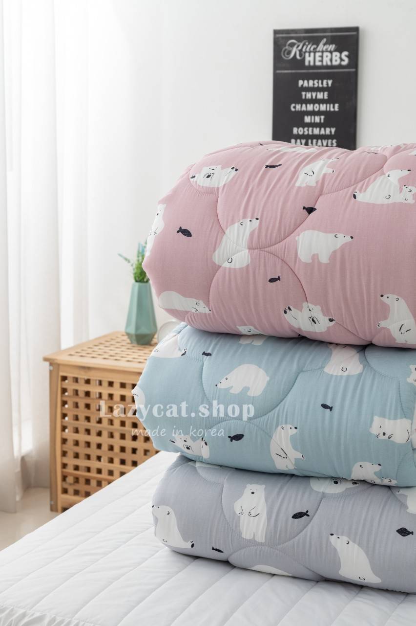 捕魚北極熊四季被 (4) (預購)【韓國四季被】正韓🇰🇷捕魚北極熊 薄款/厚款四季被🐻❄️