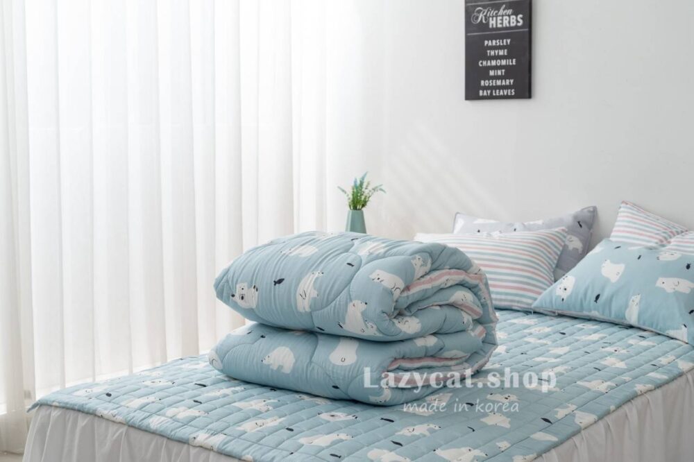 捕魚北極熊四季被 (6) (預購)【韓國四季被】正韓🇰🇷捕魚北極熊 薄款/厚款四季被🐻❄️