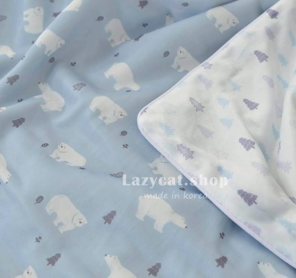 森林北極熊涼被 (3) (現貨)【韓國涼被】森林北極熊🧊涼被 -7度涼被