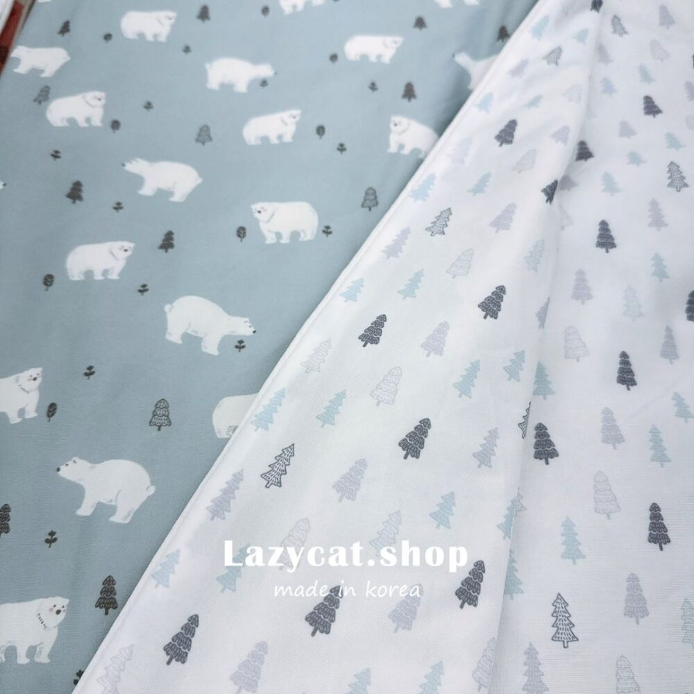 森林北極熊涼被 (5) (現貨)【韓國涼被】森林北極熊🧊涼被 -7度涼被