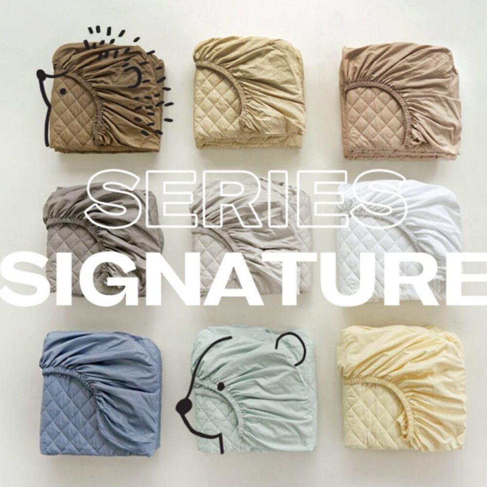 溫柔簡約40支純棉床包 (2) 【韓國床包】正韓🇰🇷溫柔簡約 40支高密度純棉床包(鋪棉款)9色