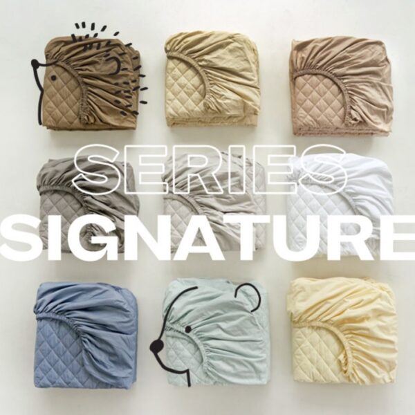 溫柔簡約40支純棉床包 (2) 【韓國床包】正韓🇰🇷溫柔簡約 40支高密度純棉床包(鋪棉款)9色