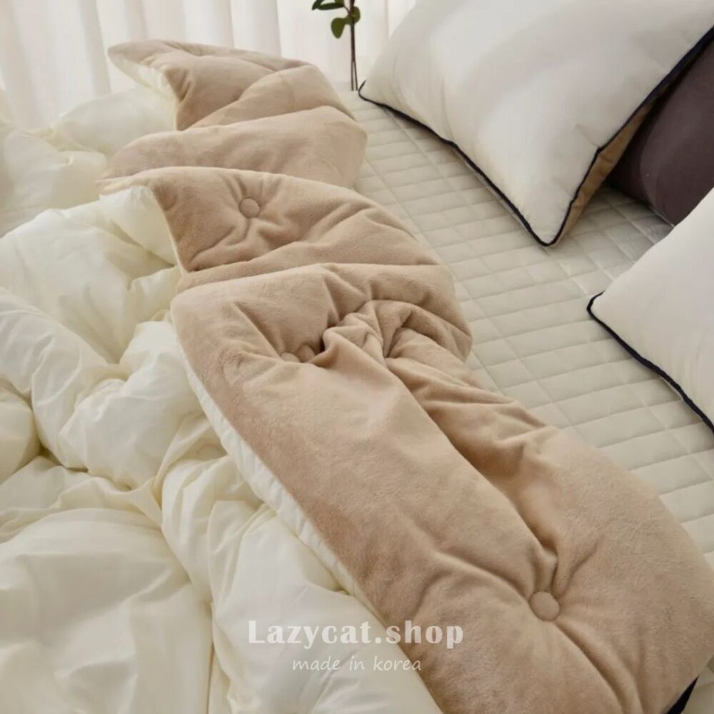 無印撞色毛絨🤍🖤雙材質冬被 (12) (預購)【韓國冬被】正韓🇰🇷無印撞色毛絨 雙材質冬被🤍🖤