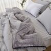 無印撞色毛絨🤍🖤雙材質冬被 (3) (預購)【韓國冬被】正韓🇰🇷無印撞色毛絨 雙材質冬被🤍🖤