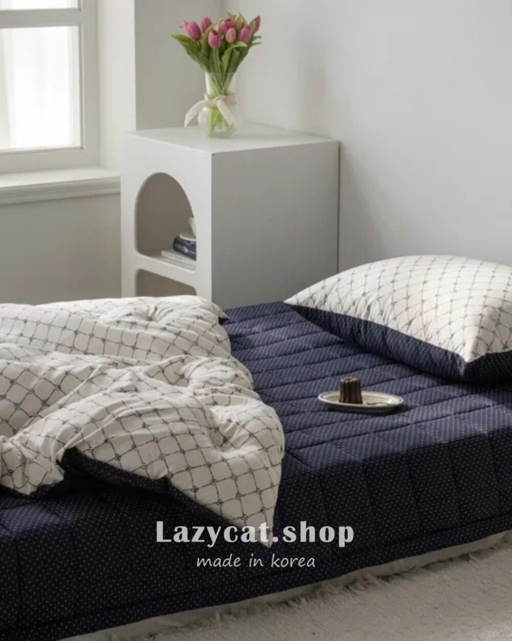 蝴蝶結格紋 厚款四季被 (12) (預購)【韓國四季被】正韓🇰🇷蝴蝶結格紋 厚款四季被💙