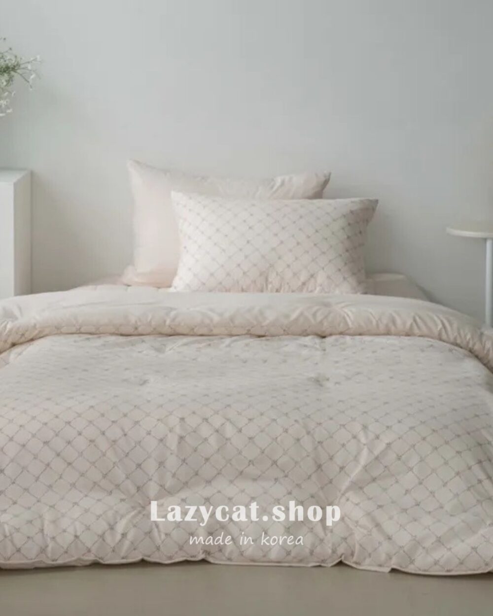 蝴蝶結格紋 厚款四季被 (6) (預購)【韓國四季被】正韓🇰🇷蝴蝶結格紋 厚款四季被💙