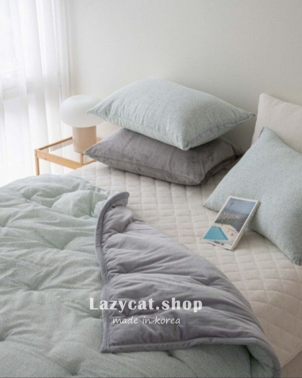 韓系碎花毛絨 雙材質薄冬被 (3) (預購)【韓國冬被】正韓🇰🇷韓系碎花毛絨 雙材質冬被💐