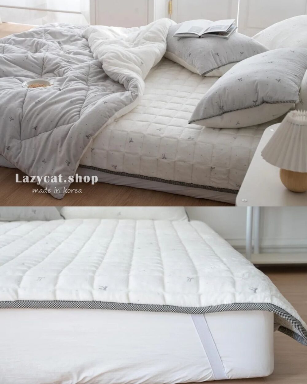 點點蝴蝶結毛絨🌡️毛絨冬被 (8) (預購)【韓國冬被】正韓🇰🇷點點蝴蝶結毛絨🌡️毛絨冬被