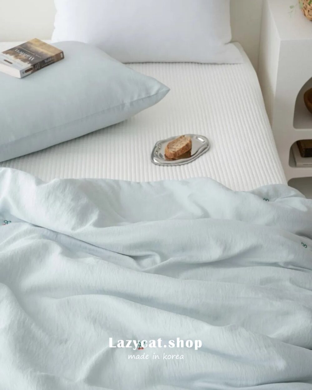 11 (預購)【韓國涼被】正韓🇰🇷刺繡小櫻桃🧊涼被