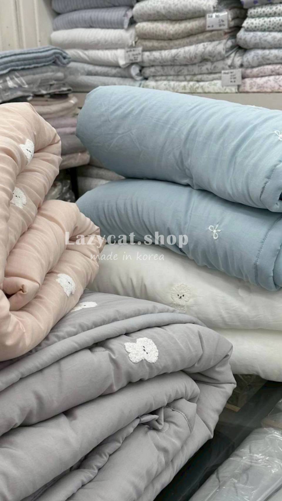 1683472_0 (預購)【韓國四季被】正韓🇰🇷比熊蝴蝶結 薄款四季被🎀