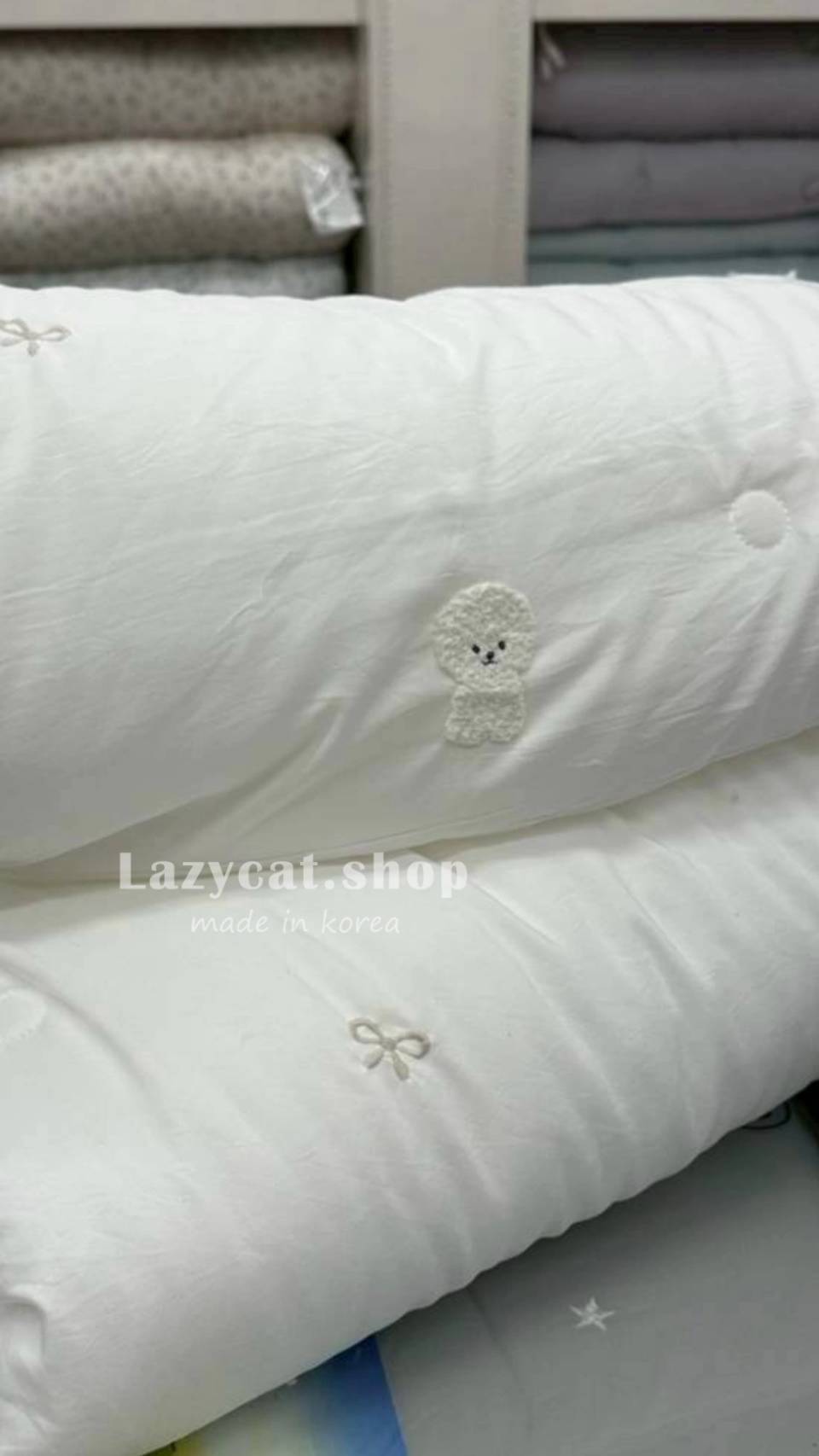 1683473_0 (預購)【韓國四季被】正韓🇰🇷比熊蝴蝶結 薄款四季被🎀