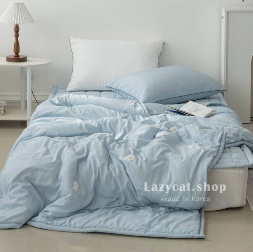 (預購)【韓國四季被】正韓🇰🇷比熊蝴蝶結 薄款四季被🎀