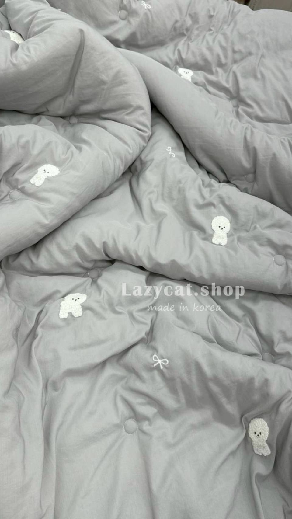 1888294_0 (預購)【韓國四季被】正韓🇰🇷比熊蝴蝶結 薄款四季被🎀