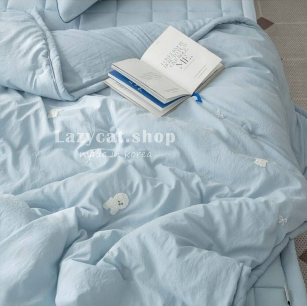 1888295_0 (預購)【韓國四季被】正韓🇰🇷比熊蝴蝶結 薄款四季被🎀